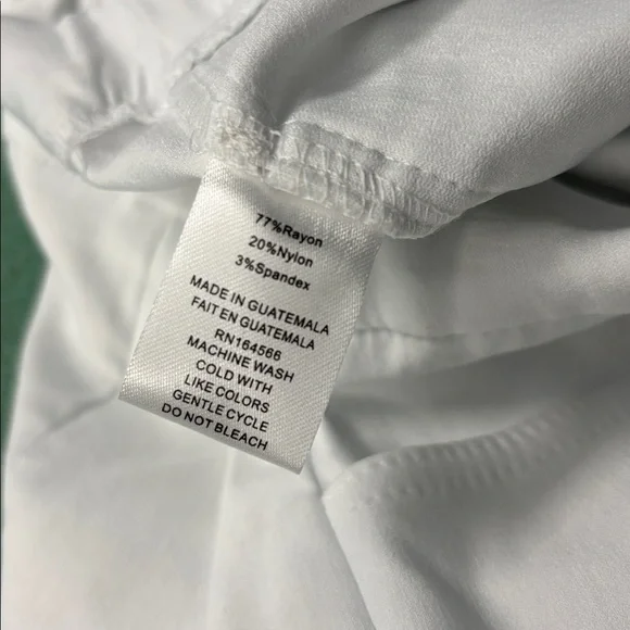 NWT Lauren & Riley Elegant White Women's Bermuda Shorts Lace Slits Pockets L - Picture 14 of 16